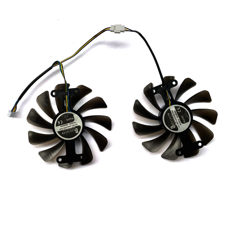 2 buc Cooler nou-nouț, 95 mm, 4 pini, GFM10012H12SPA, pentru ventilator grafic KFA2 Galaxy Geforce GTX 1070 1070Ti 1080 Exoc Snpr