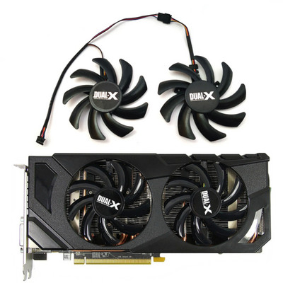 ÚJ 1 LOT 75MM 4PIN FD7010H12S HD 7850 GDDR5 GPU ventilátor， Sapphire Dual-X HD7850 1G GDDR5 HD7850 2GB grafikus kártya hűtőventilátorhoz