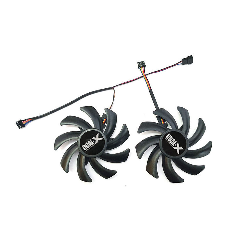 ÚJ 1 LOT 75MM 4PIN FD7010H12S HD 7850 GDDR5 GPU ventilátor， Sapphire Dual-X HD7850 1G GDDR5 HD7850 2GB grafikus kártya hűtőventilátorhoz
