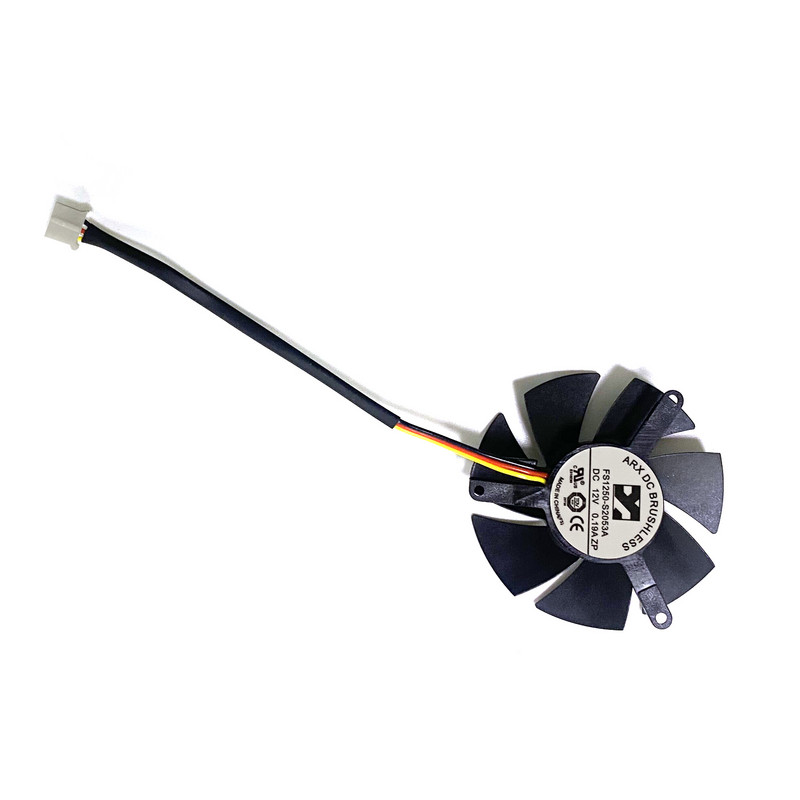 NAUJAS 3PIN 47MM FS1250-S2053A GTX 1050 OC žemo profilio GPU VENTILIATORIUS, skirtas Gigabyte GTX 1050 OC žemo profilio 2G GTX 1050Ti OC žemo profilio