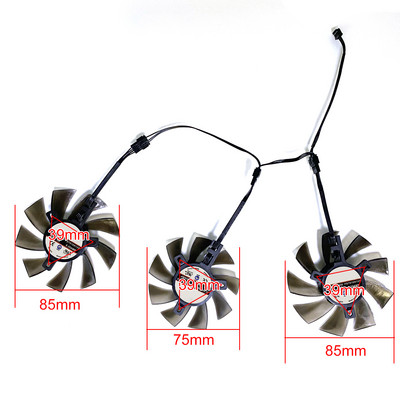 Dvostruka kugla 85MM 75MM DIY ventilator za hlađenje FD7010H12S 0.35A 4PIN TOXIC R9 270X GPU VENTILATOR za Sapphire Radeon Toxic R9 270X 280X VENTILATOR