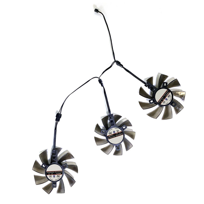 Dvostruka kugla 85MM 75MM DIY ventilator za hlađenje FD7010H12S 0.35A 4PIN TOXIC R9 270X GPU VENTILATOR za Sapphire Radeon Toxic R9 270X 280X VENTILATOR