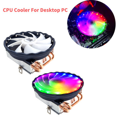 Snowman cu 4 pini PWM ventilator de răcire pentru procesor, viteză de 1500 rpm, răcitor pentru computer, liniștit, conducte de căldură din cupru pur desktop pentru Intel AMD