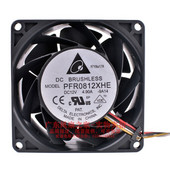 Radiátor hűtőventilátor DELTA PFR0812XHE 8038 13000RPM 12V 4.9A 8cm 80X80X38 golyóscsapágy Super Car Booster Violent