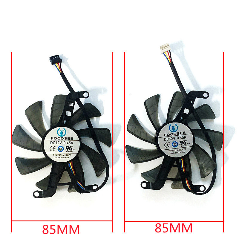 FY09015M12LPA 85mm 4pin DC 12V 0.45A RTX 3060 GPU ventilator za Galaxy RTX 3060 3060Ti KFA2 RTX 3060 ventilator za hlađenje grafike