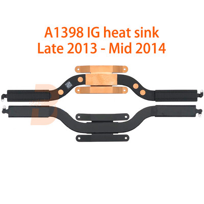 Originalni A1398 hladnjak za Macbook Pro 15'' A1398 hladnjak CPU Hlađenje Sredina 2012. Rano 2013. Kasna 2013. 2014. 2015. godina