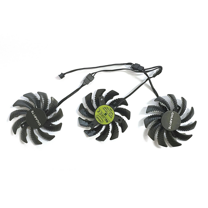 PLD08010S12HH T128010SU 78 mm 4pin DC 12V 0,35A pre Gigabyte Geforce RTX 3060 3070 Gaming RTX 3060Ti 3070Ti Eagle ventilátor chladiča