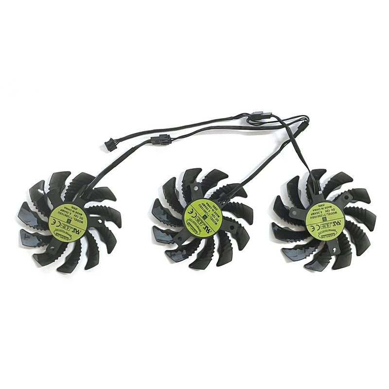 PLD08010S12HH T128010SU 78 mm 4pin DC 12V 0,35A pre Gigabyte Geforce RTX 3060 3070 Gaming RTX 3060Ti 3070Ti Eagle ventilátor chladiča
