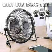 DC 5V Mini USB hladnjak Stolni ventilator Rotirajući ventilator od 180 stupnjeva Ljetna moda Prijenosni stolni ventilatori za hlađenje prijenosnog prijenosnog računala