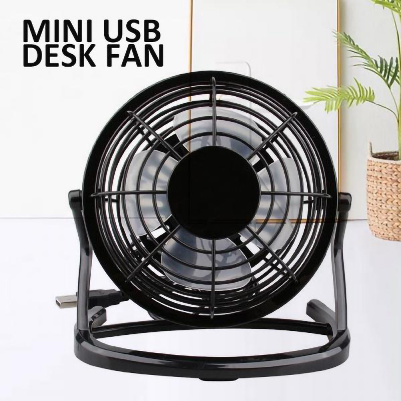 DC 5V Mini USB hladnjak Stolni ventilator Rotirajući ventilator od 180 stupnjeva Ljetna moda Prijenosni stolni ventilatori za hlađenje prijenosnog prijenosnog računala