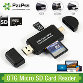 USB 2.0 kaardilugeja USB-C Type-C OTG Micro SD kaardilugeja adapter 3 in 1 USB 3.0 TF/Mirco SD nutikas mälukaardilugeja telefoni jaoks