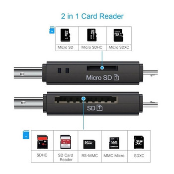 USB 2.0 четец на карти USB-C Type-C OTG Micro SD адаптер за четец на карти 3 в 1 USB 3.0 TF/Mirco SD четец на смарт карти с памет за телефон