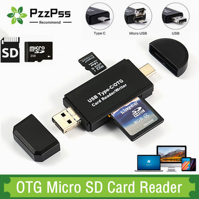 USB 2.0 четец на карти USB-C Type-C OTG Micro SD адаптер за четец на карти 3 в 1 USB 3.0 TF/Mirco SD четец на смарт карти с памет за телефон