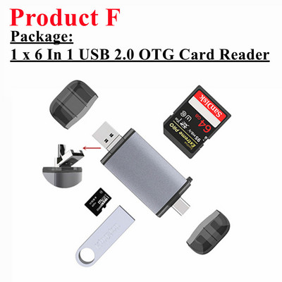 USB 2.0 kaardilugeja USB-C Type-C OTG Micro SD kaardilugeja adapter 3 in 1 USB 3.0 TF/Mirco SD nutikas mälukaardilugeja telefoni jaoks