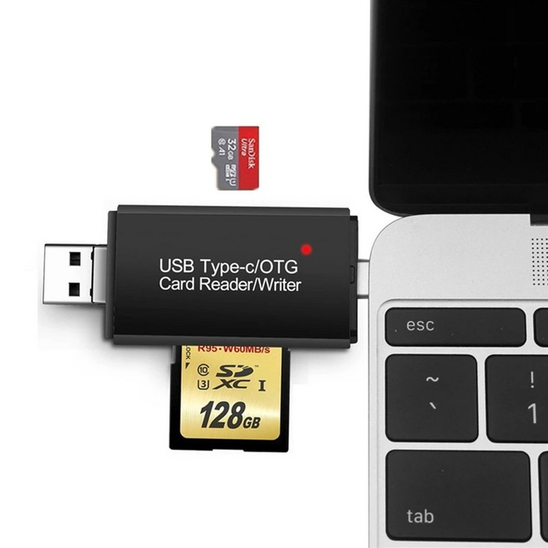 USB 2.0 kaardilugeja USB-C Type-C OTG Micro SD kaardilugeja adapter 3 in 1 USB 3.0 TF/Mirco SD nutikas mälukaardilugeja telefoni jaoks