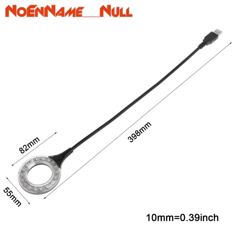 USB sīkrīki Gredzens LED gaisma USB galda galda lampa 5 V spilgta spuldze, elastīga zoss kakls, regulējams leņķis, lasīšanai kempings klēpjdators galddators