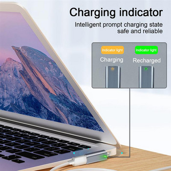 60W Type C/DC5521 Магнитен USB PD адаптер за Apple Magsafe1/Magsafe2 MacBook Air/Pro USB C Женски конектор за бързо зареждане