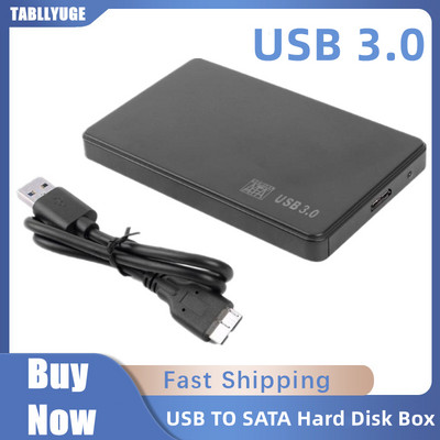 2,5 inčni HDD SSD kućište USB 3.0 na SATA tvrdi disk Kutija 5Gbps kutija za tvrdi disk Kutija za prijenosno stolno računalo s USB 3.0 kabelom