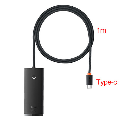 Baseus 4-portu C tipa USB-A centrmezgla adapteris USB-A uz USB 3.0*4 Ethernet sadalītājs Pamatne MacBook Pro klēpjdatoram