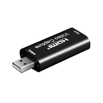 4K 1080P HDMI-съвместим с USB 2.0 карта за видео заснемане кутия за запис на игри за компютър Youtube OBS и т.н. Излъчване на живо