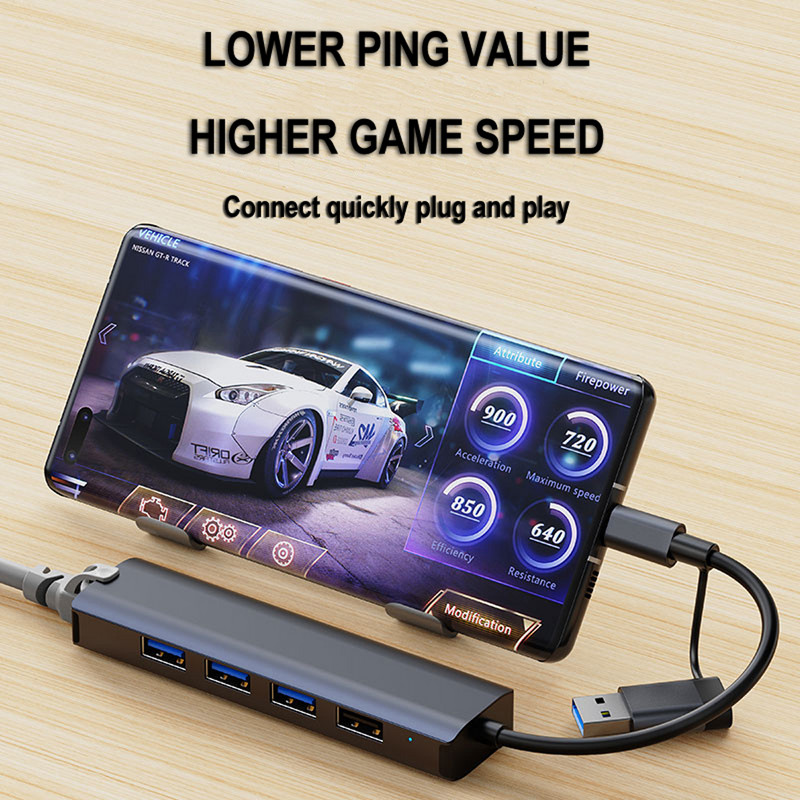 1000 Mbps USB C Ethernet centrmezgls USB 3.0 Type-C uz LAN adapteri RJ45 tīkla interneta dokstacijas sadalītājs klēpjdatoram Macbook