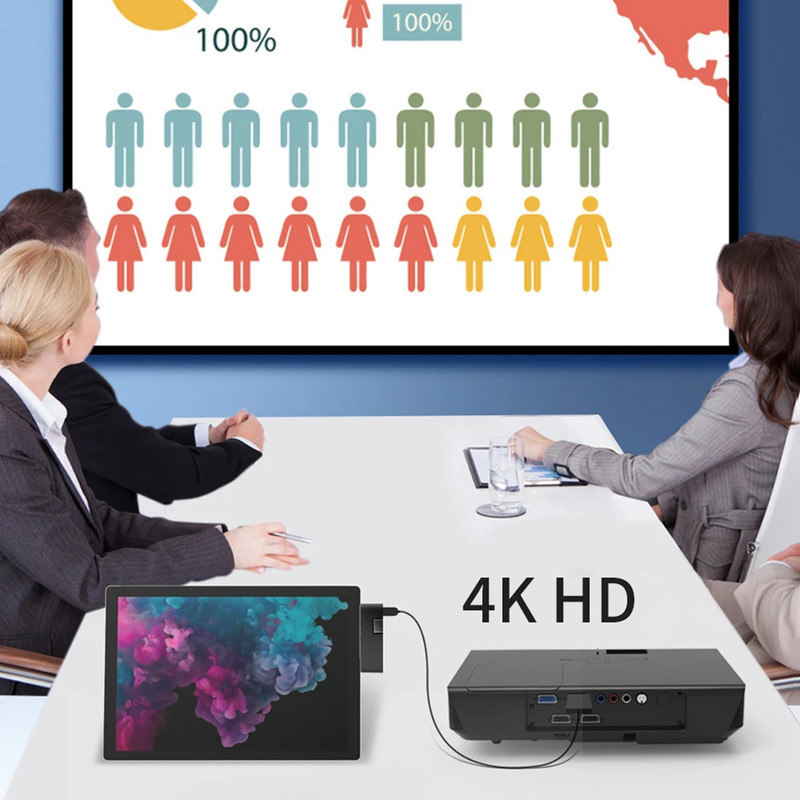 Dokkolóállomás HUB 4K USB 3.1 HDMI-kompatibilis merevlemez-meghajtó külső ház Dokkolóállomás-adapter Surface Pro-hoz 4 5 6