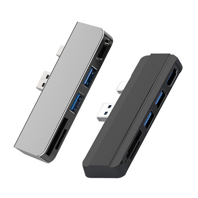 Stație de andocare HUB tip C 5 în 1 Disc Adaptor de alimentare HDD SSD de andocare USB-C la HDMI compatibil pentru adaptorul Surface Pro 4/5/6