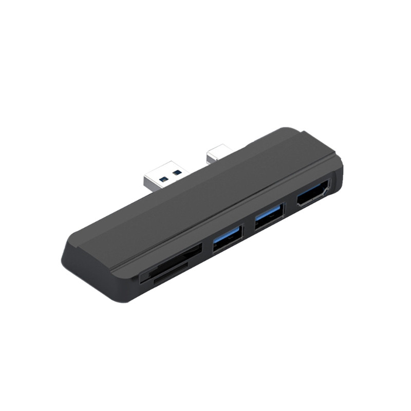 5-in-1 C tipa centrmezgla dokstacijas disks ar USB-C uz HDMI saderīgu dokstacijas HDD SSD strāvas adapteris Surface Pro 4/5/6 adapterim