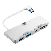 Hub 5-σε-1 για Imac Apple All-in-One USB3.0X2/Type-C/TF/SD 5Gbps Πολυλειτουργικός φορητός σταθμός σύνδεσης Hub