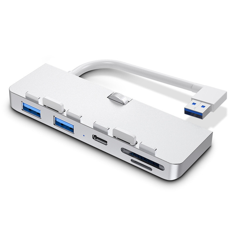 Hub 5-σε-1 για Imac Apple All-in-One USB3.0X2/Type-C/TF/SD 5Gbps Πολυλειτουργικός φορητός σταθμός σύνδεσης Hub