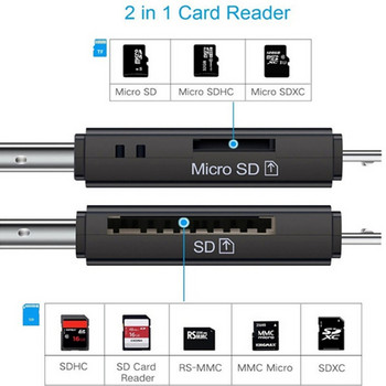 OTG Micro SD Card Reader USB 2.0 Card Reader 2.0 For USB Micro SD Adapter Flash Drive Smart Memory Reader Card Card