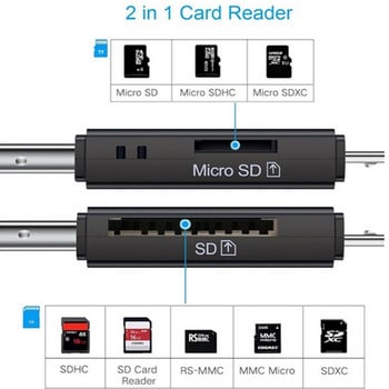 OTG Micro SD Card Reader USB 2.0 Card Reader 2.0 for USB Micro SD Card Flash Drive Smart Memory Reader Card