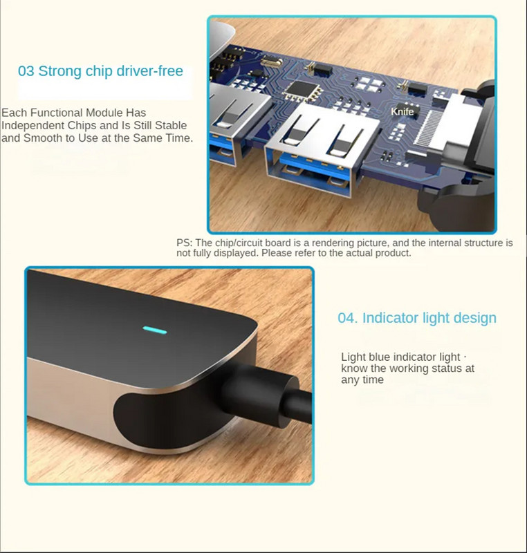4 u 1 Type C Hub USB C na HDMI 4K Multiport adapter za MacBook/Chromebook Pixel/Dell XPS13/Samsung Galaxy s8/s8 Plus