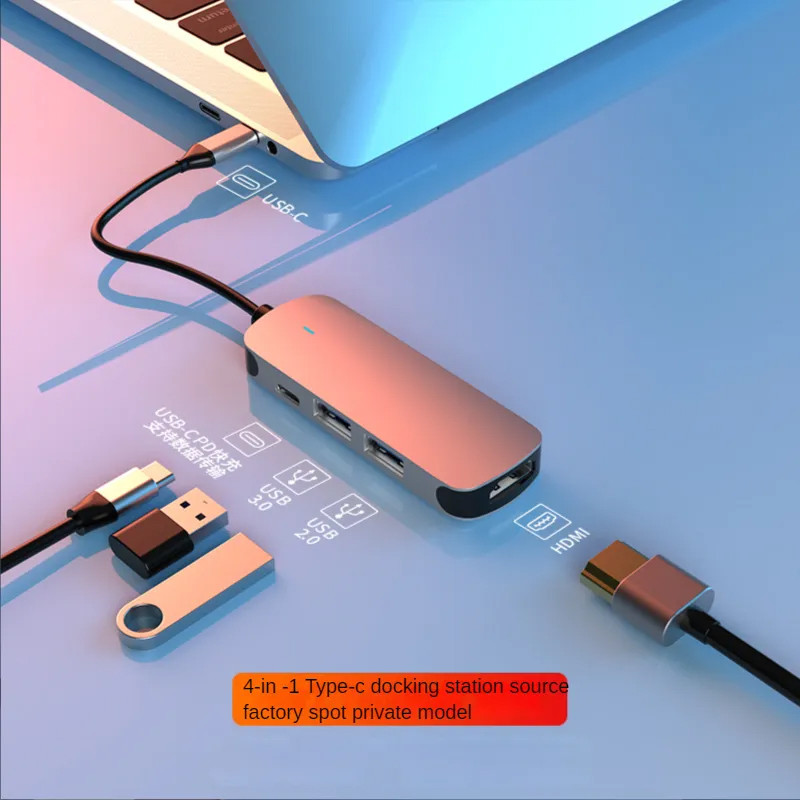 4 u 1 Type C Hub USB C na HDMI 4K Multiport adapter za MacBook/Chromebook Pixel/Dell XPS13/Samsung Galaxy s8/s8 Plus