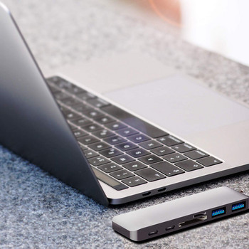 6 σε 1 USB C Dongle USB C Σταθμός βάσης τύπου C Προσαρμογέας USB C Hub PD100W για MacBook Air M1 2022-2018 & MacBook Pro M1 2022-2016