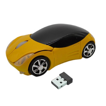 2.4G мини безжични механични геймърски мишки с форма на кола, преносима оптична мишка, електронни аксесоари