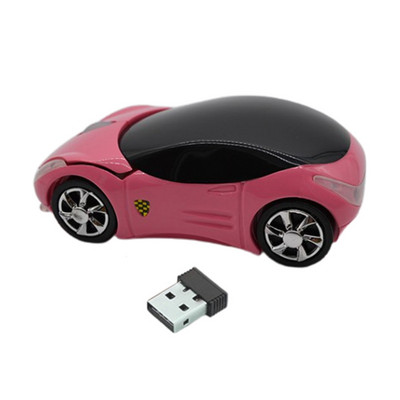 2.4G mini vezeték nélküli mechanikus játék egerek autó alakú ordless hordozható optikai egér elektronikai kiegészítők