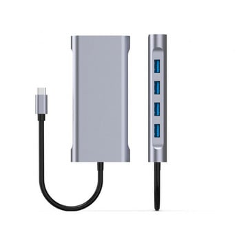 Steam Deck Dock Station TV Βάση βάσης βάσης Hub Σύνδεση USB C σε RJ45 Ethernet Φορτιστής USB3.0 Type-c συμβατός με HDMI για Steam