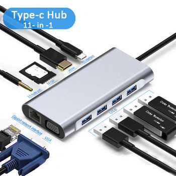 Steam Deck Dock Station TV Βάση βάσης βάσης Hub Σύνδεση USB C σε RJ45 Ethernet Φορτιστής USB3.0 Type-c συμβατός με HDMI για Steam