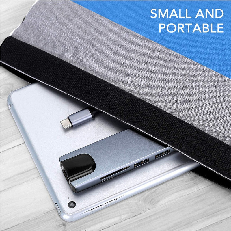 8 u 1 USB C Hub Type-C Expansion Dock USB Hub na HDMI-kompatibilan + RJ45 + PD + USB3.0 Expansion Docking Station