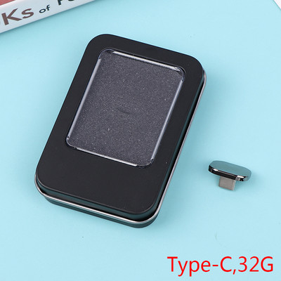 Új 1 PC-s Mini Short Car U Disk Pendrive USB2.0 Type-C Short UDP Udisk Chip Flash meghajtó Memory Stick Beépített zene 16 32GB