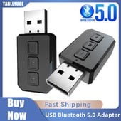 RT02 USB 5.0 Bluetooth adapter Dongle kihangosító hangvevő Vezeték nélküli adók AUX RCA 3,5 mm Jack sztereóval PC TV-hez