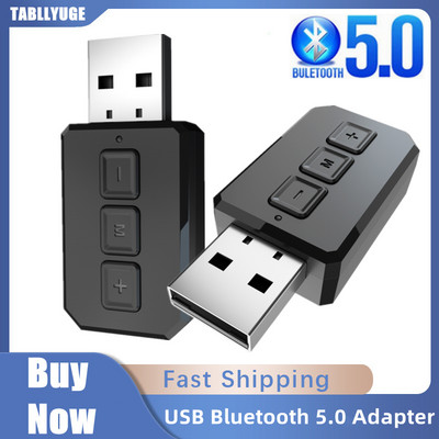 RT02 USB 5.0 Προσαρμογέας Bluetooth Dongle Δέκτες ήχου Handsfree Ασύρματοι πομποί με AUX RCA 3,5mm Jack Stereo για τηλεόραση υπολογιστή
