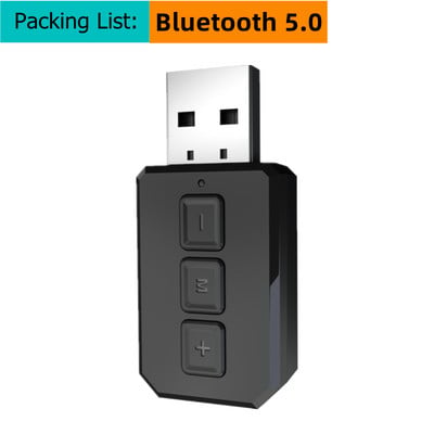RT02 USB 5.0 Bluetooth adapter Dongle kihangosító hangvevő Vezeték nélküli adók AUX RCA 3,5 mm Jack sztereóval PC TV-hez