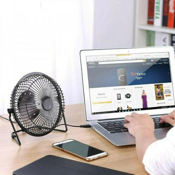 180-градусов въртящ се вентилатор Mini USB DC 5V охладител Настолен вентилатор Лятна мода Преносими настолни охлаждащи вентилатори за преносим компютър лаптоп компютър