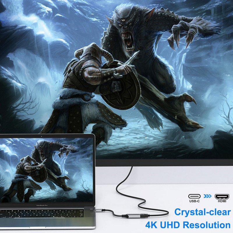 typec na HDMI ženski adapterski kabel 4K30HZ/60hz Macbook konverter zaslona