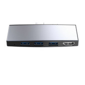Pentru Surface Pro 6 5 4 Hub 5 în 1 USB Docking Station Negru cu 4K compatibil HDMI 2 porturi USB 3.0 Cititor slot pentru carduri de memorie