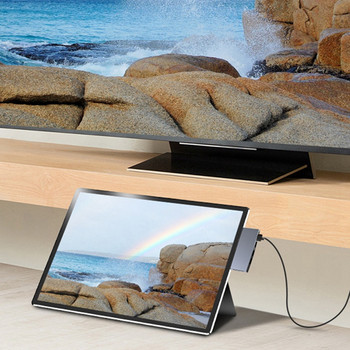 За Surface Pro 6 5 4 Hub 5 в 1 USB докинг станция Черен с 4K HDMI-съвместим 2 порта USB 3.0 Четец на слот за карта с памет