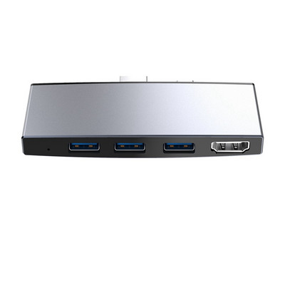 Pentru Surface Pro 6 5 4 Hub 5 în 1 USB Docking Station Negru cu 4K compatibil HDMI 2 porturi USB 3.0 Cititor slot pentru carduri de memorie