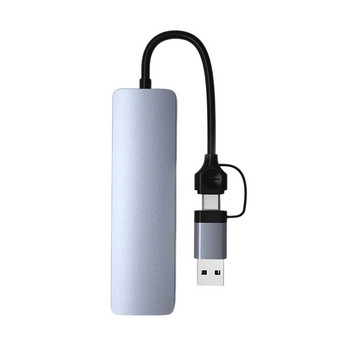 Νέος προσαρμογέας USB C Hub USB C Dongle SD Card Reader MicroSD Card Reader Συμβατό για MacBook και Windows
